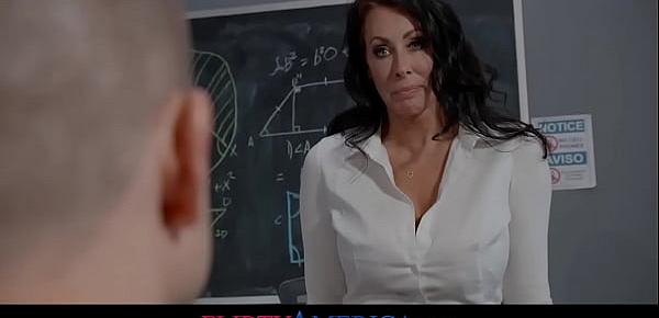  Busty Milf Teacher Punishes Student By Having Her Way With Him